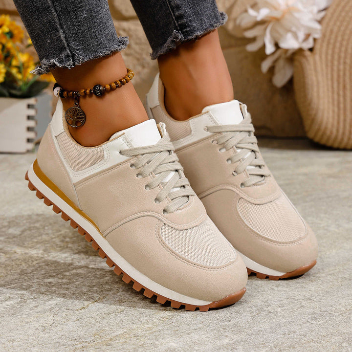 Damen Sportliche Sneakers mit atmungsaktiver Mesh-Oberfläche und rutschfester Sohle Drune