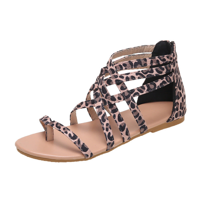 Damen Sommerliche Zehentrenner Sandalen mit floralem Design Drune