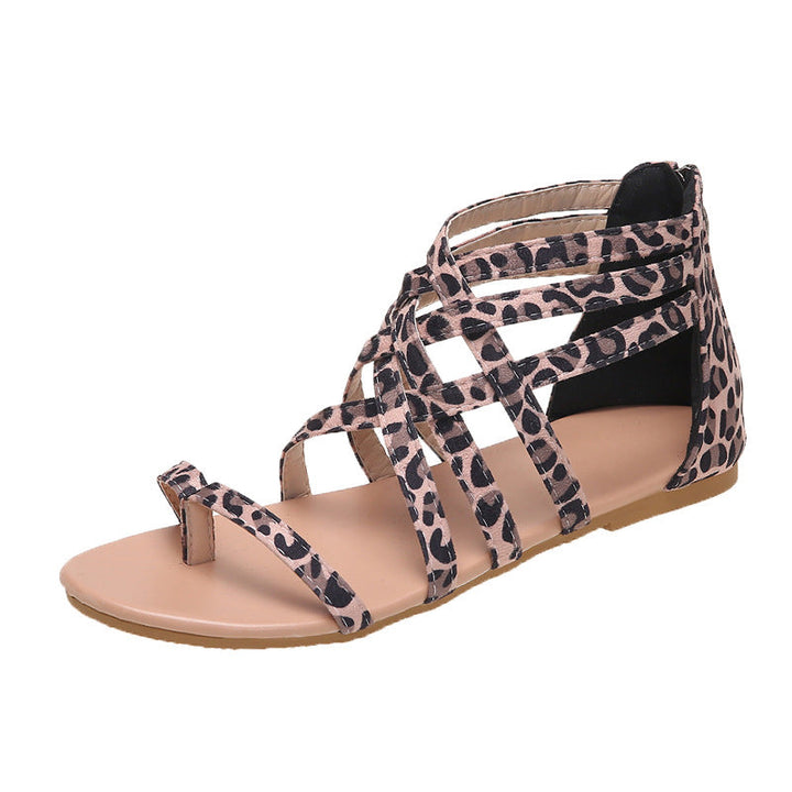 Damen Sommerliche Zehentrenner Sandalen mit floralem Design Drune