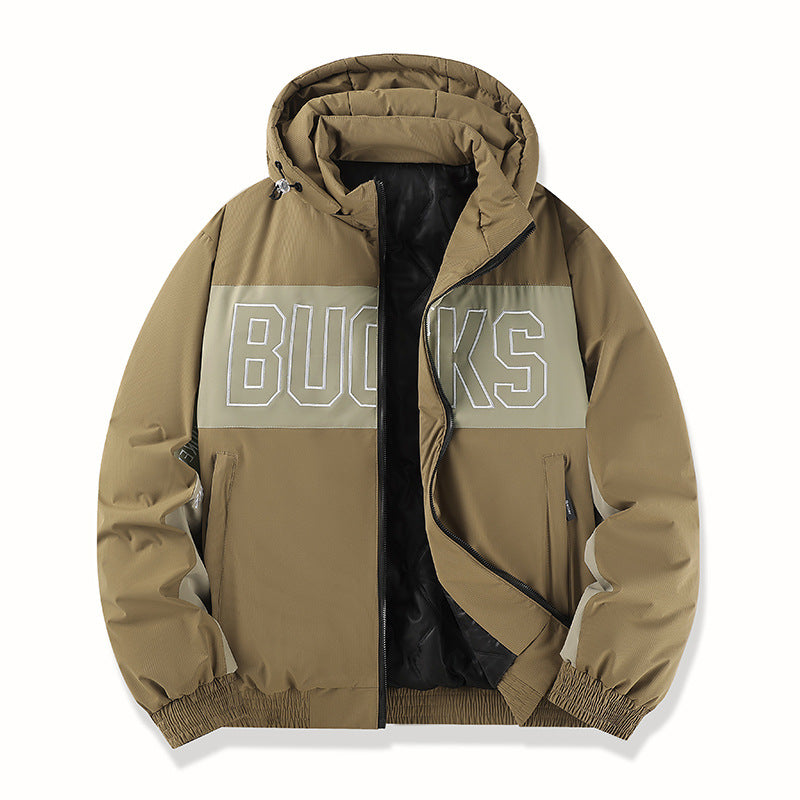 Herren Sportliche Übergangsjacke mit hochschließendem Kragen Drune