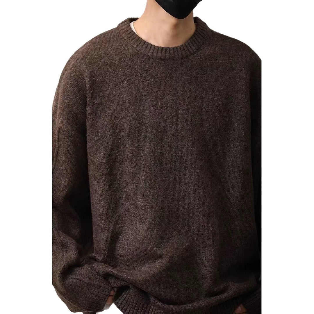 Herren Gemütlicher Oversized Pullover Drune