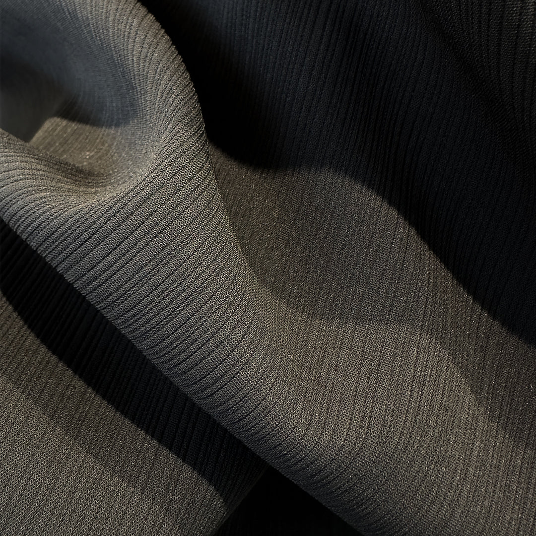 Damen Texturierten Stretch Strickstoff Drune