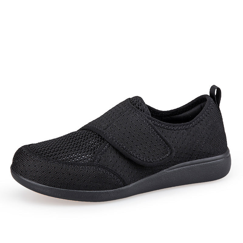 Herren nan orthopädischer Pantoffel mit verstellbarem Klettverschluss, atmungsaktivem Mesh und stoßdämpfender Schaumstoffsohle Drune