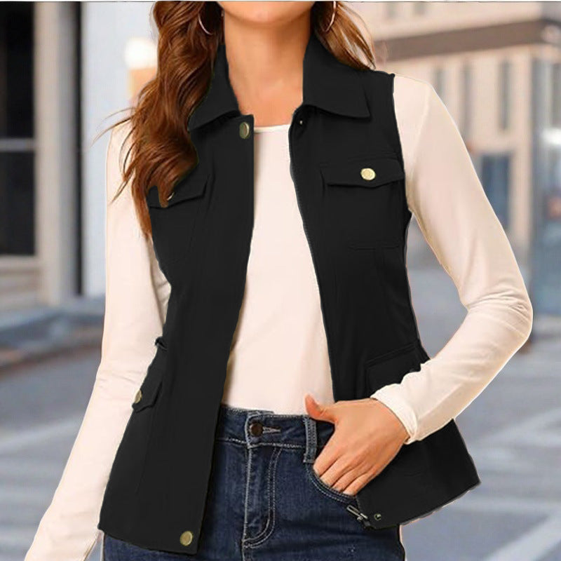 Damen Outdoor-Style Steppweste mit praktischen Taschen Drune