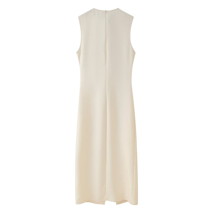 Damen Utility Midi Kleid mit Gürtel-Taille und Taschen-Detail Drune