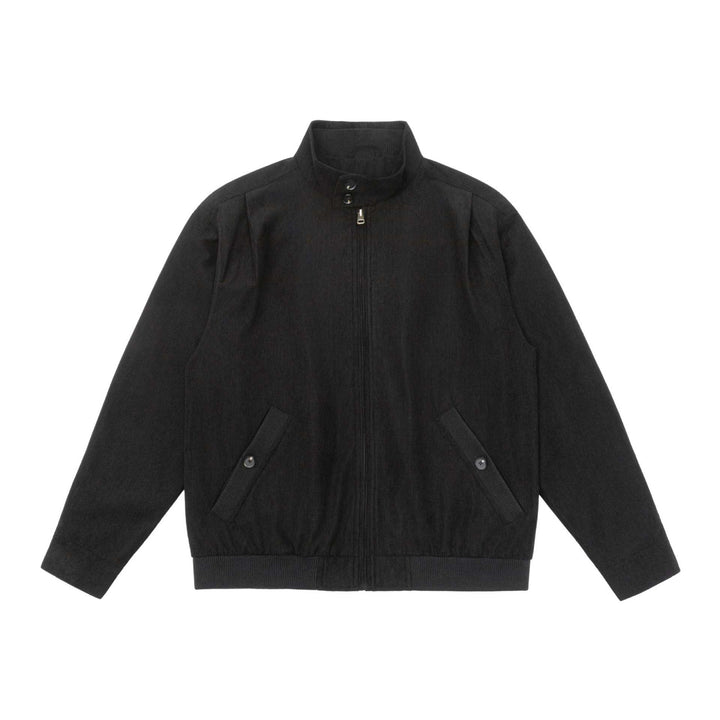 Herren Gepolsterte Jacke im Cord‑Look mit Stehkragen und aufgesetzten Pattentaschen Drune
