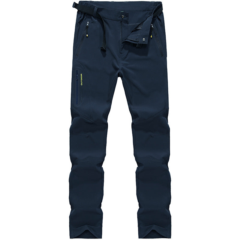 Damen Stretch-Softshell Outdoorhose mit vorgeformten Knien, verstellbarem Bund und Reißverschlusstaschen Drune