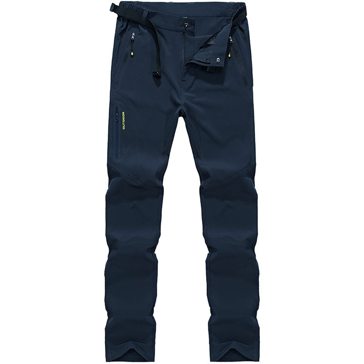 Damen Stretch-Softshell Outdoorhose mit vorgeformten Knien, verstellbarem Bund und Reißverschlusstaschen Drune