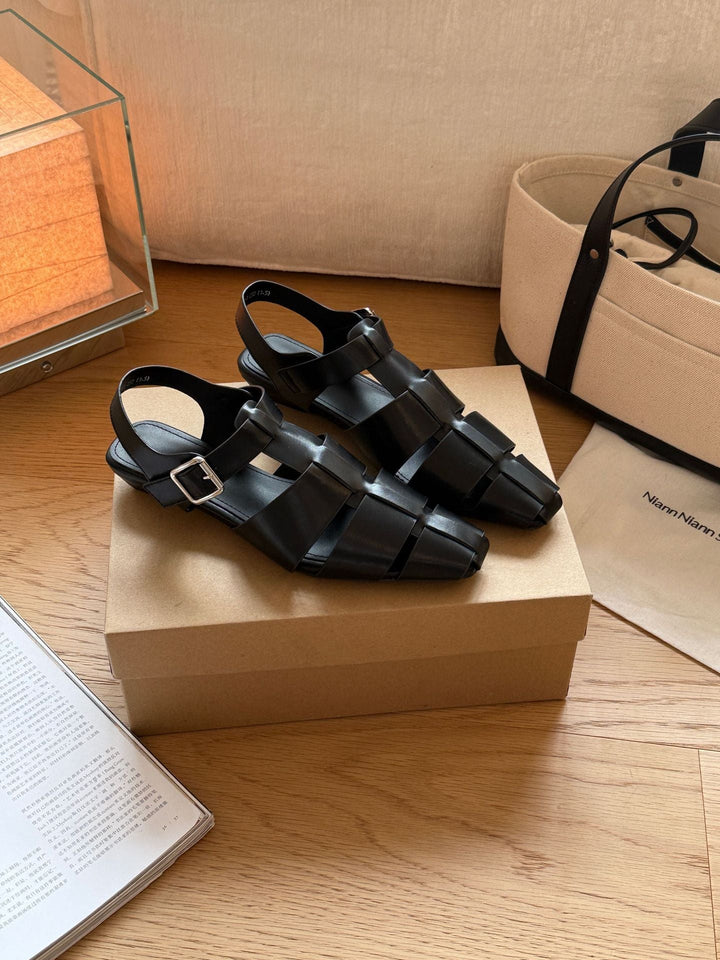 Damen Sling-Sandalen mit elegantem Riemendesign und komfortabler Schnalle Drune