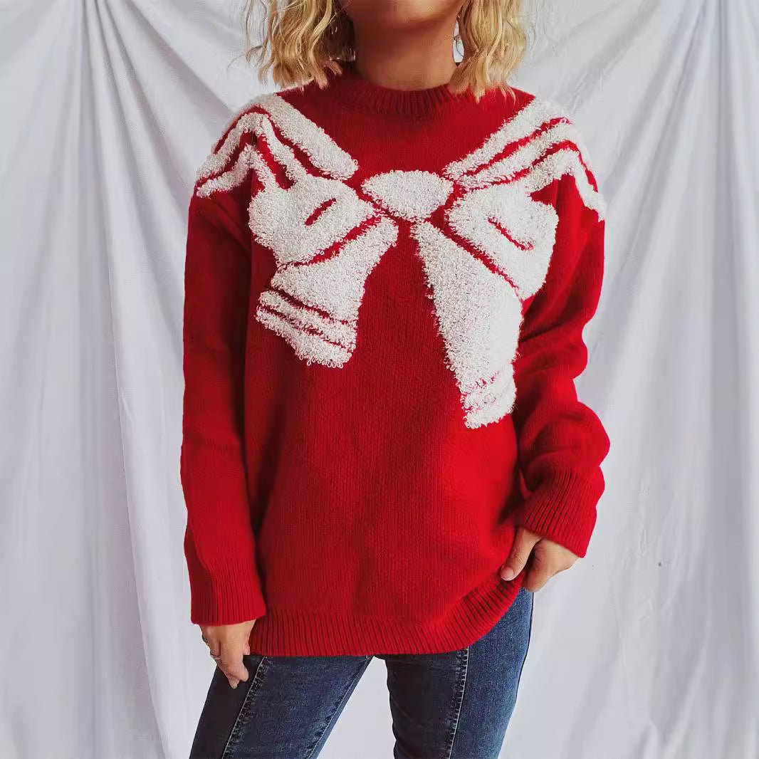 Damen Strickpullover mit festlichem Design und weichem Material Drune