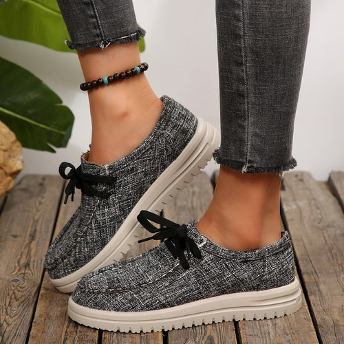 Damen Bequeme Schnürschuhe aus hochwertigem Textil Drune