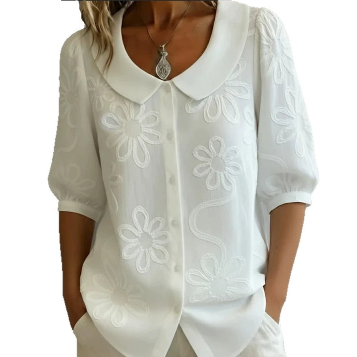 Damen Bluse mit floralem Muster Drune