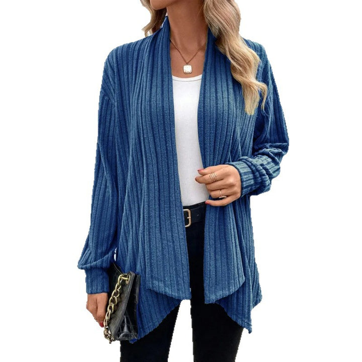 Damen lässige Strickjacke mit offenem Schnitt Drune
