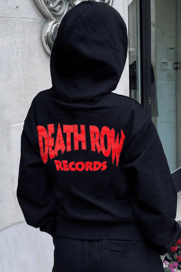Damen Kapuzenpullover mit auffällig kreativem Druck Drune