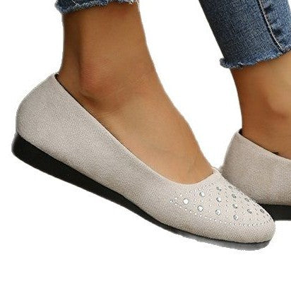 Damen Elegante Ballerinas mit funkelndem Strass-Detail und komfortabler Sohle Drune