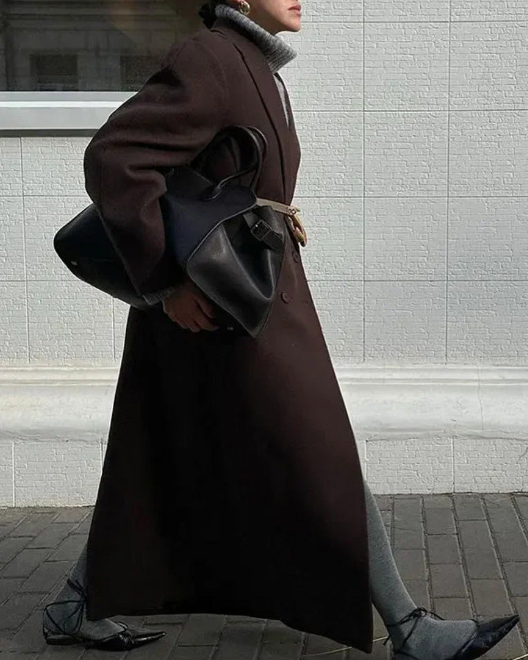 Drune | Park Avenue Doppelreihiger Langer Trenchcoat
