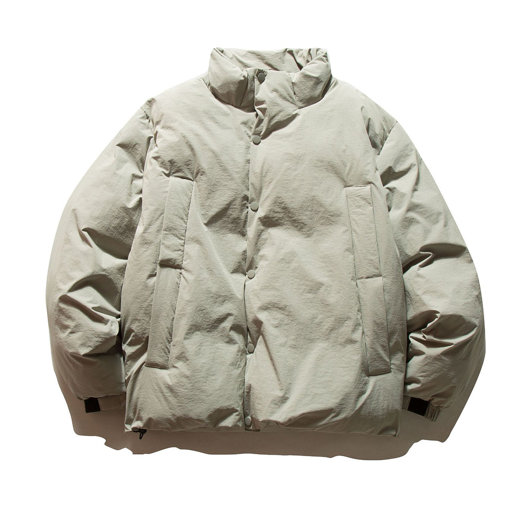 Unisex Boxy-isolierte Kurzjacke mit wattierter Füllung und hohem Stehkragen Drune