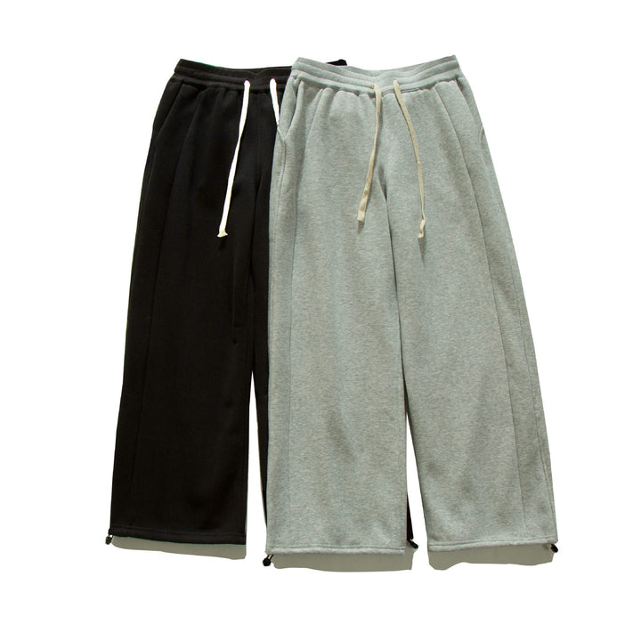 Damen Weite Sweat-Culotte mit Kordelzug, Ziernähten und verstellbarem Saum Drune