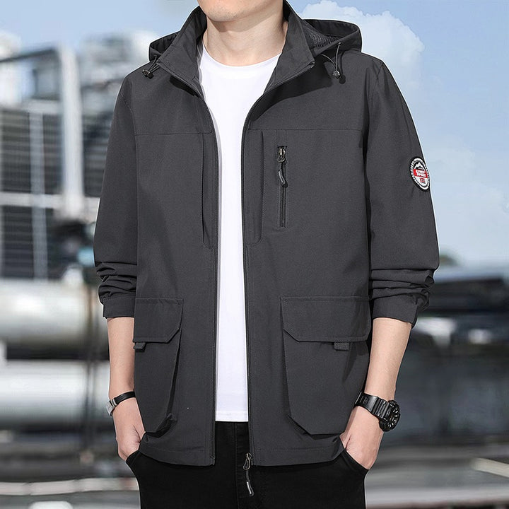 Herren multifunktionale Jacke mit Kapuze Drune
