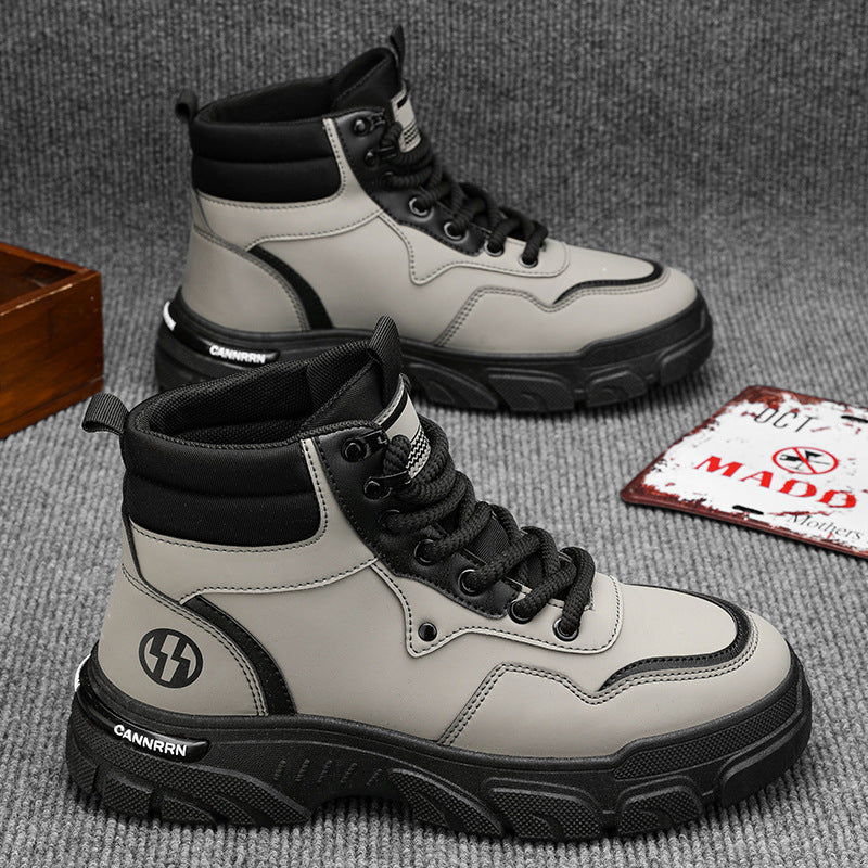 Damen modische High-Top Sneakers mit rutschfester Sohle und atmungsaktiver Konstruktion Drune