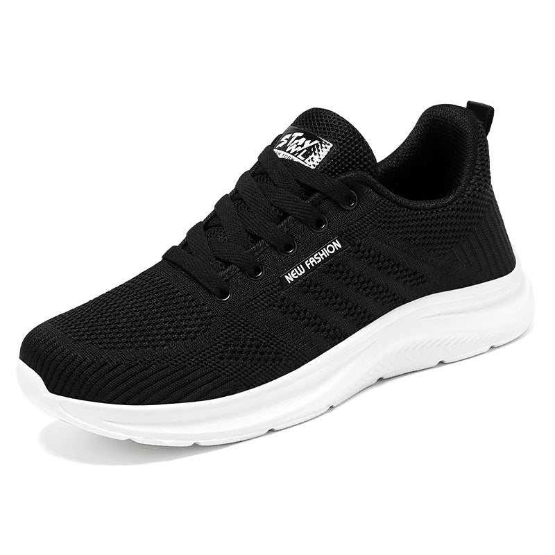 Damen nan atmungsaktive Strick-Komfort-Sneaker mit gepolstertem Fersenbereich und flexibler Leichtlaufsohle Drune