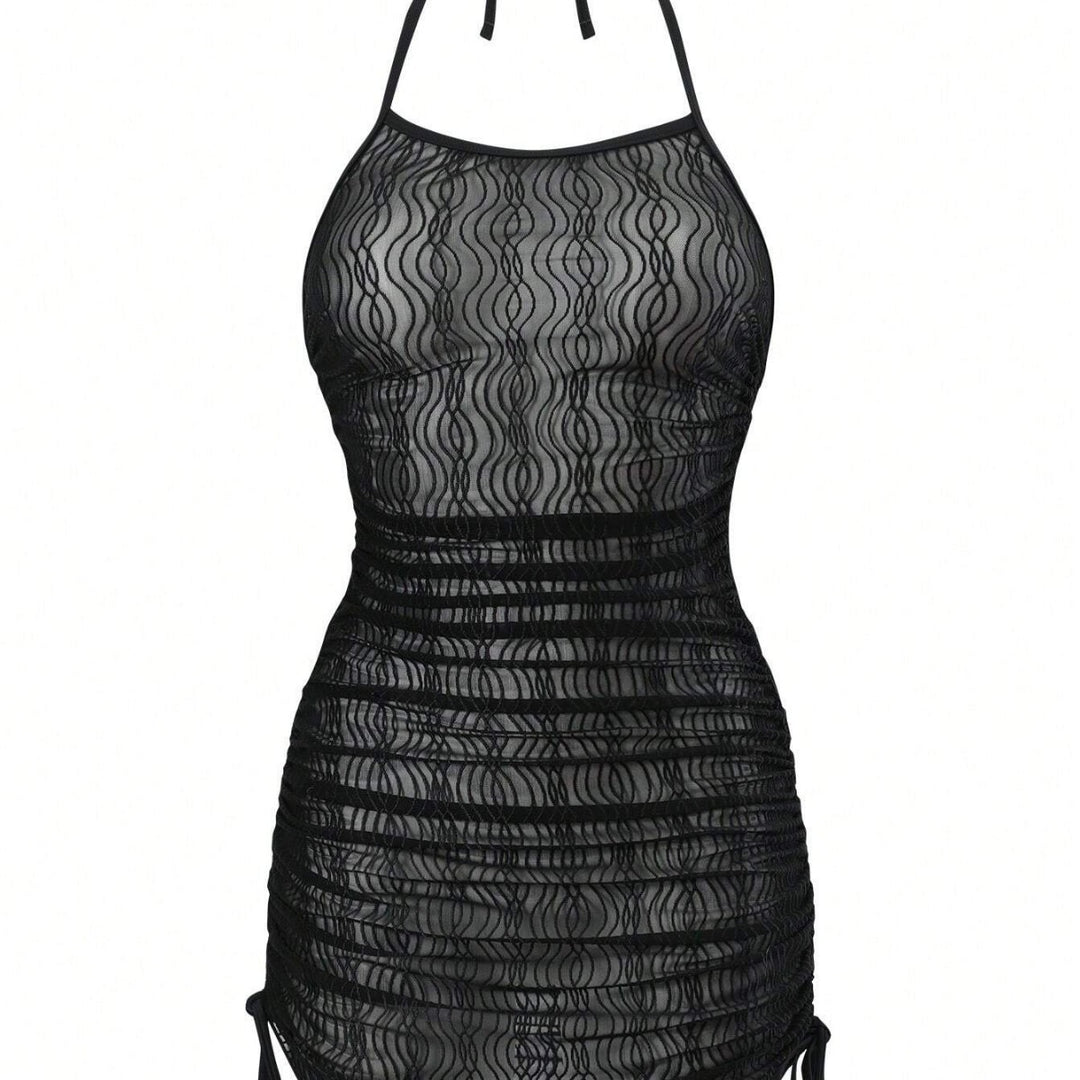 Damen Bikiniset mit floralem Wickeloberteil und hoch geschnittener Hose Drune