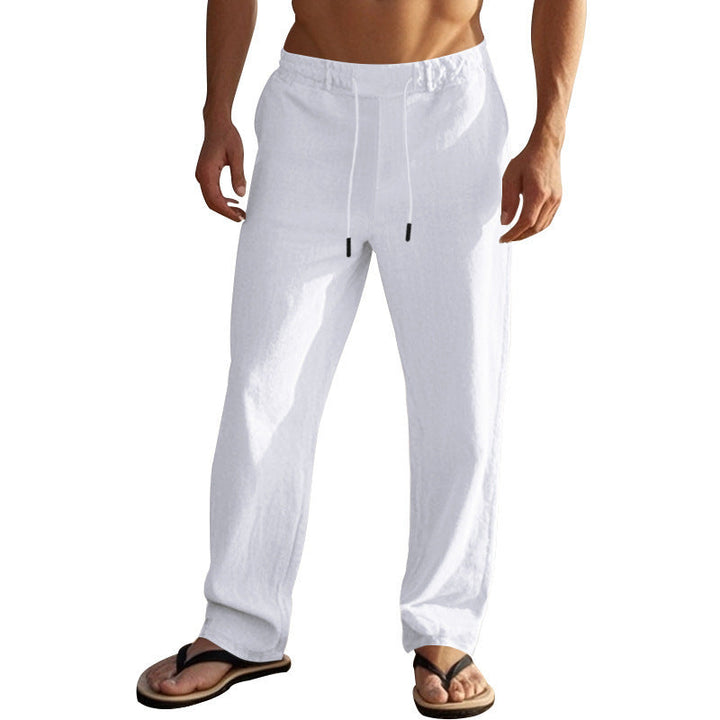 Herren Bequeme Strandhose mit verstellbarem Kordelzug und leichten Materialien Drune