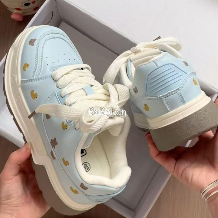 Damen Sneaker mit tierischen Motiven und bequemer Dämpfung Drune