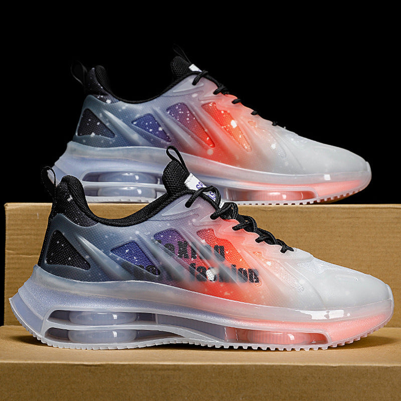 Herren Performance-Laufsneaker mit halbtransparentem Mesh-Obermaterial und sichtbarer Luftkammer Drune