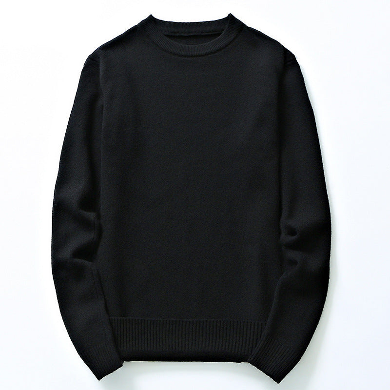 Herren fein gestrickter Pullover aus hochwertiger Baumwolle mit Rundhalsausschnitt Drune