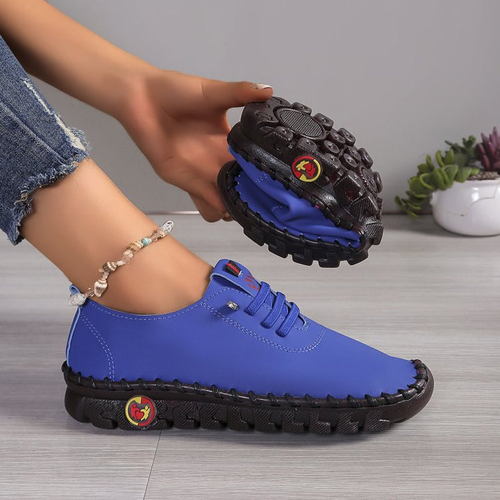 Damen  leichte Alltags-Slipper-Sneaker mit verdeckter Schnürung, elastischem Einstieg und griffiger Trailsohle Drune
