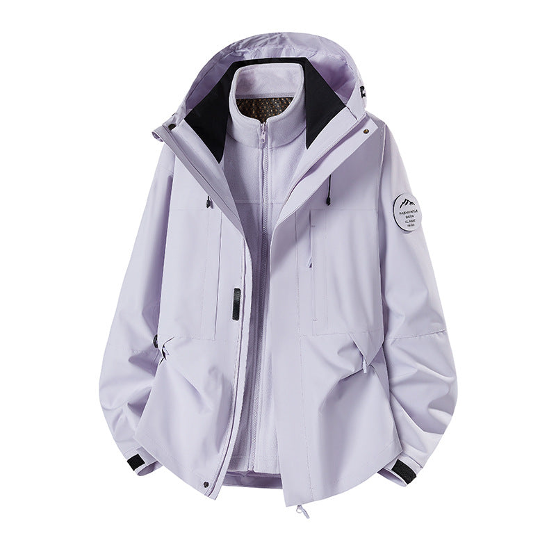Herren Wetterfeste technische Softshell‑Trekkingjacke mit Kapuze und isolierendem Inneneinsatz Drune