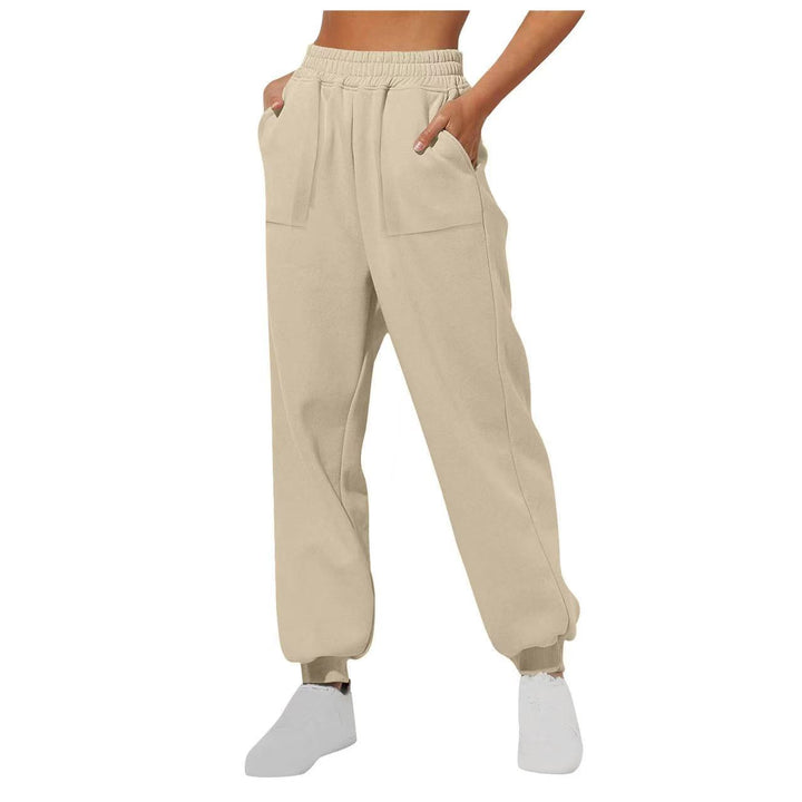 Damen lässige Freizeithose mit hohem Bund Drune