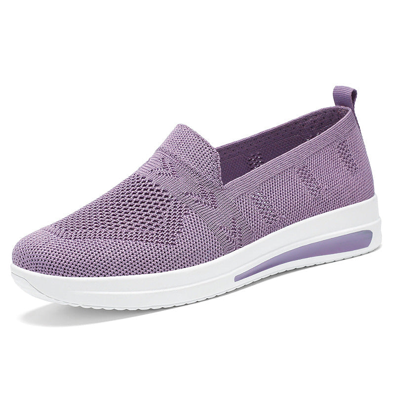 Damen Atmungsaktive Slip-On Sneakers mit flexiblem Obermaterial und komfortablem Fußbett Drune