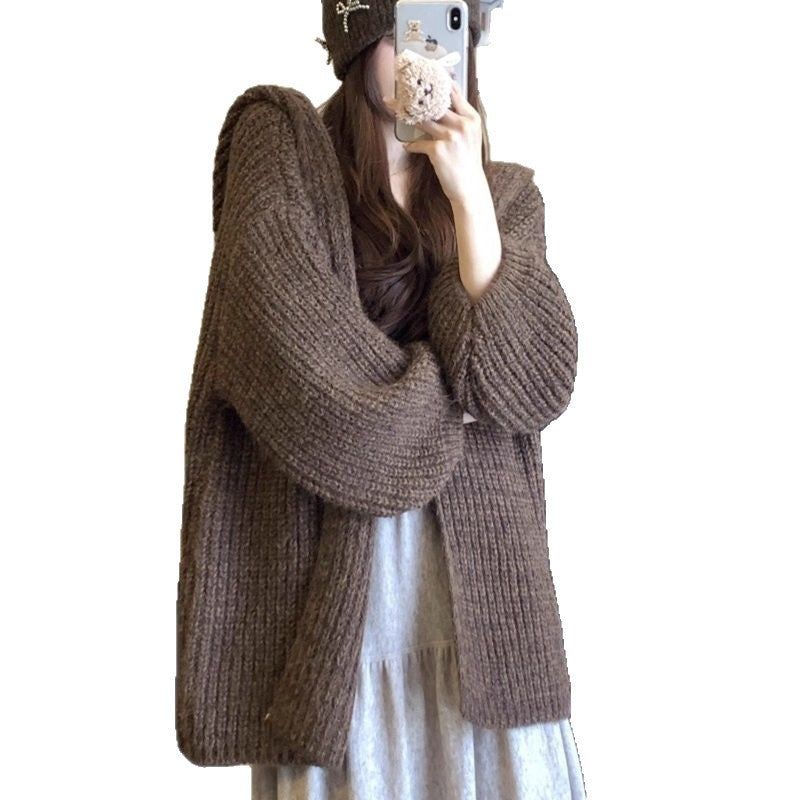 Damen gemütlicher Strickcardigan Drune