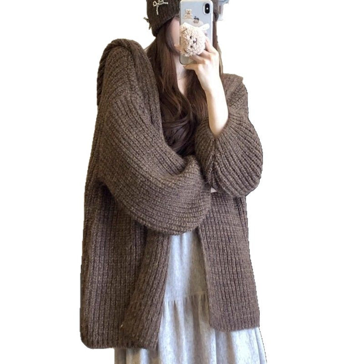 Damen gemütlicher Strickcardigan Drune