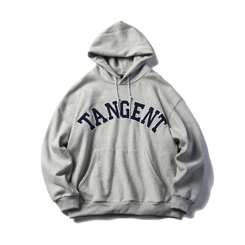 Unisex Oversize Kapuzenpullover mit Collegiate-Print und Kängurutasche Drune