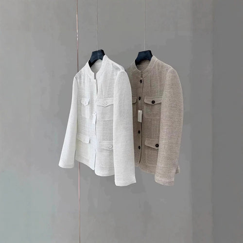 Damen Modische Jacke mit praktischen Taschen Drune