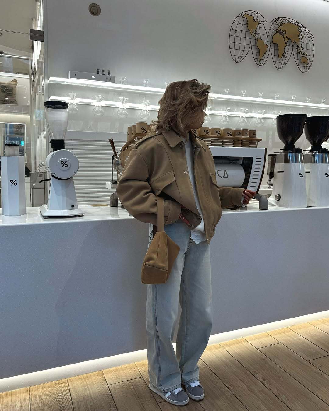 Damen lässige Oversize-Jacke Drune
