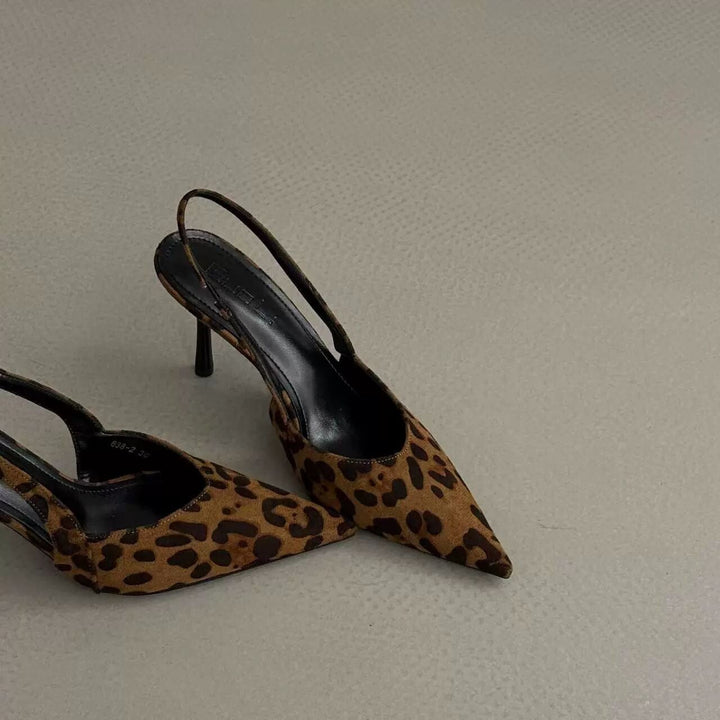 Damen Slingback-Pumps aus Wildleder mit eleganter Spitzform Drune