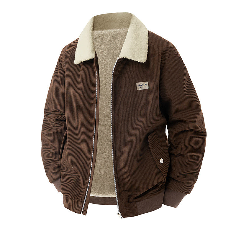 Herren Kuschelige Cordjacke Drune