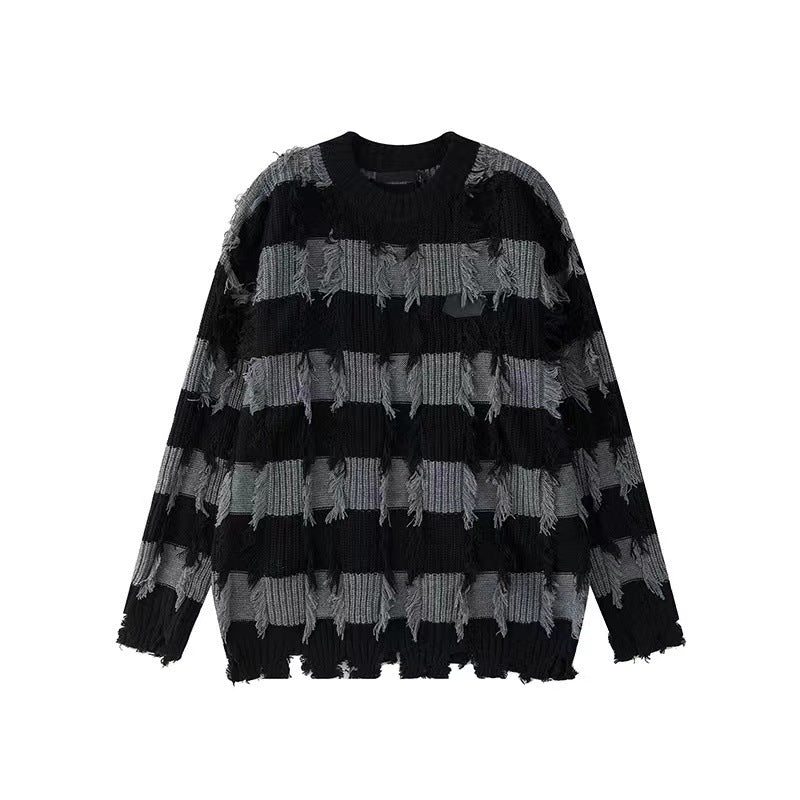 Herren Modischer Grobstrickpullover mit einzigartigem Design Drune