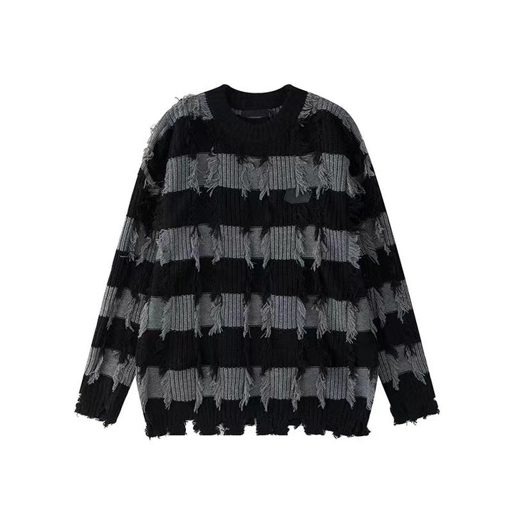 Herren Modischer Grobstrickpullover mit einzigartigem Design Drune