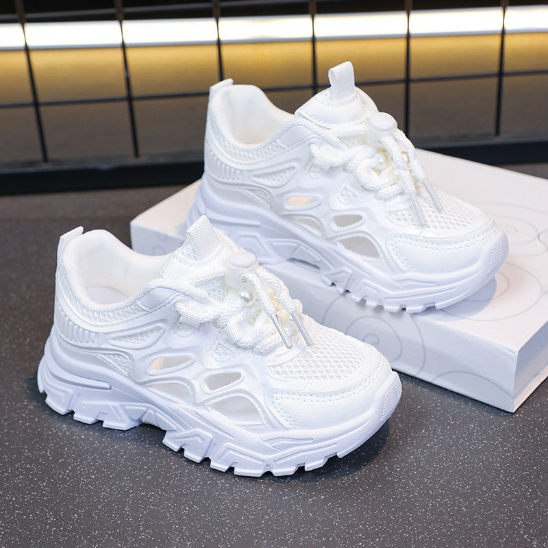 Mädchen Leichte Performance Sneakers mit Atmungsaktivem Mesh-Oberleder Drune