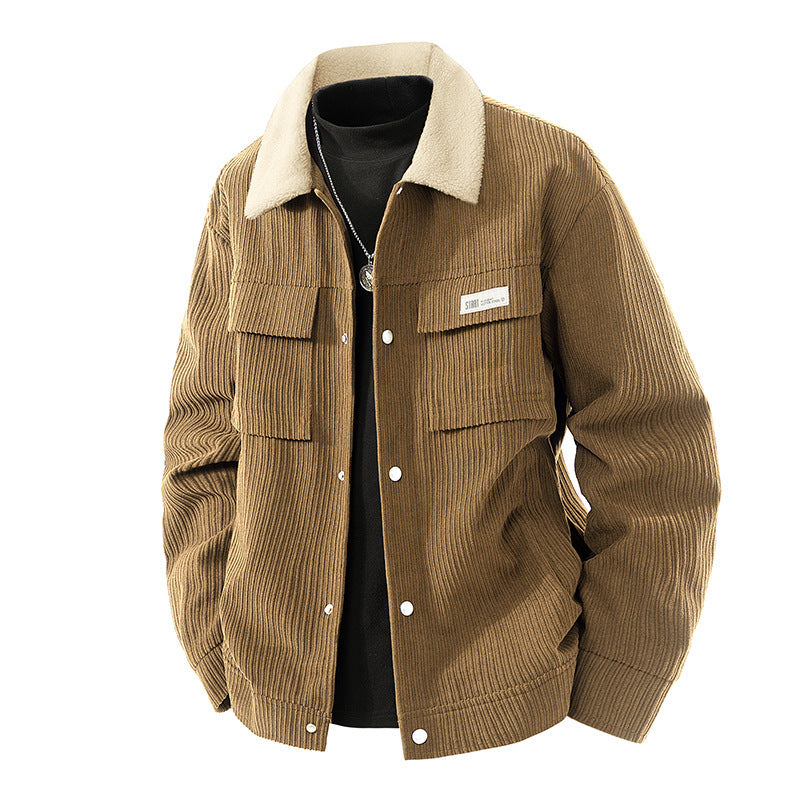 Herren Cordjacke mit Teddyfutter Drune