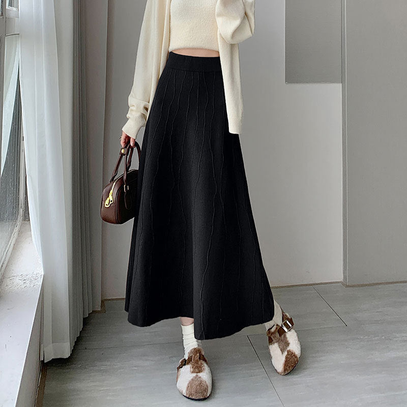 Damen Eleganter und fließender Maxirock Drune 1787632125