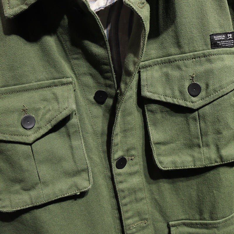 Herren Utility-Jacke mit praktischen Taschen Drune