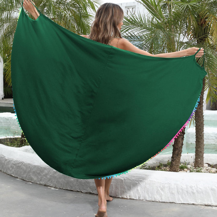 Femme Leichter Strand Sarong Kleid Drune