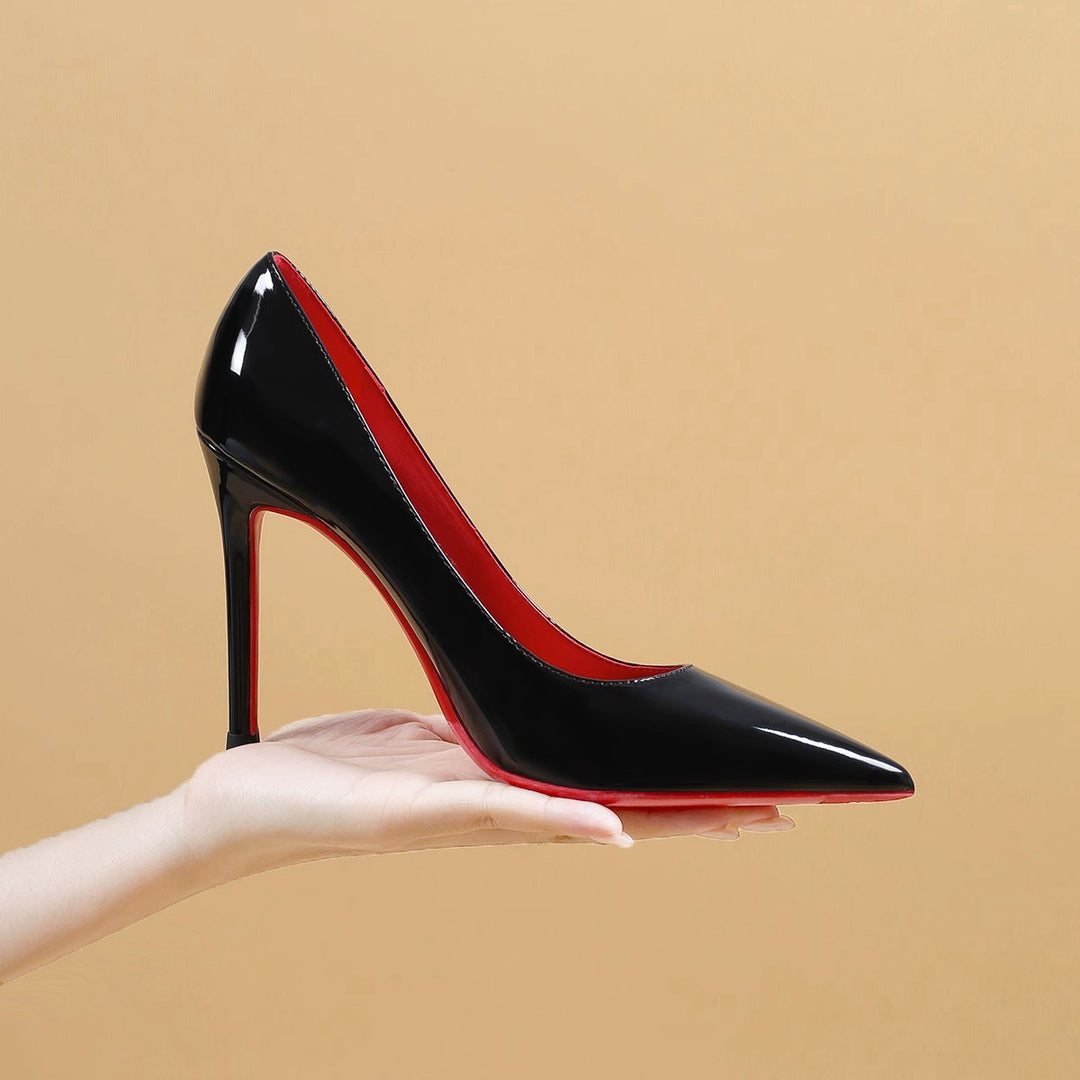 Damen Spitz-Pumps mit hohem Stiletto-Absatz und Riemchen Drune