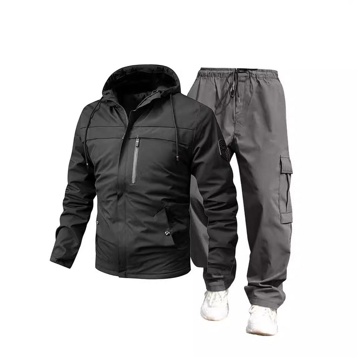 Herren Wetterfeste Outdoor-Jacke und Cargo-Hose Drune